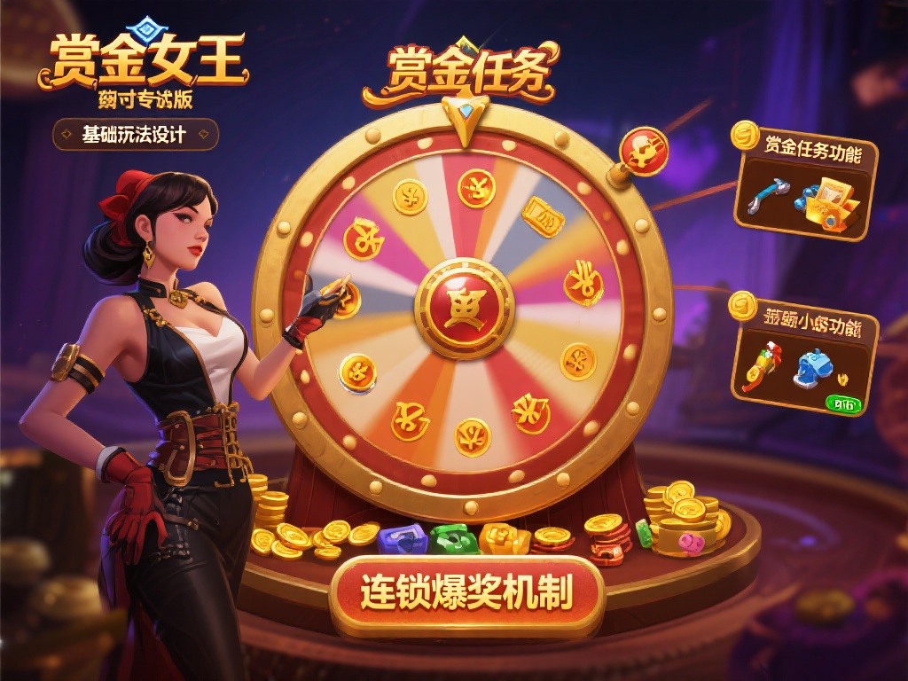 赏金女王试玩版在基础玩法设计上延续了经典的转轮游戏